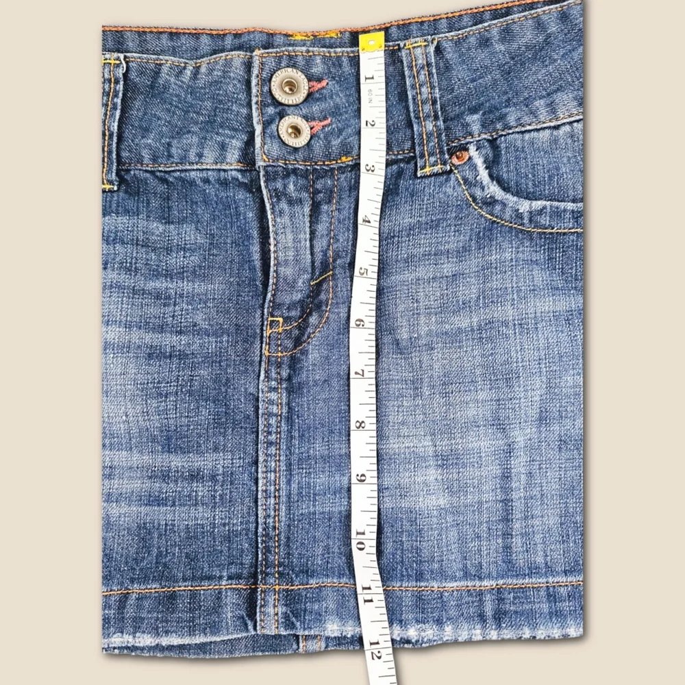 American Eagle - Vintage Y2k - Blue Denim Mini Skirt - Picture 4 of 7